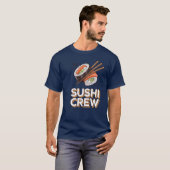 T-shirt Équipage de sushi (Devant entier)