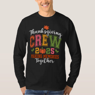 T-shirt Équipage de Thanksgiving 2025   Famille Turquie et