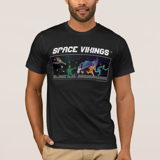 T-shirt Équipage de Vikings de l'espace sur la CHEMISE de (Devant)