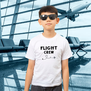 T-shirt Équipage de vol d'avion de voyage moderne vacances