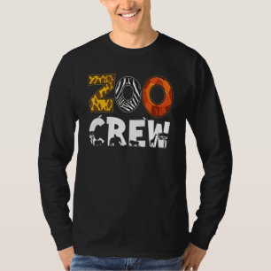 T-shirt Équipage de zoo impression animale pour enfants ga