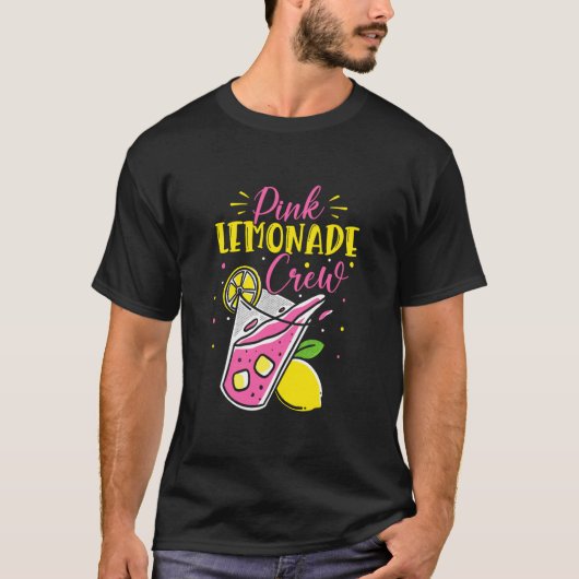 T-shirt Équipage du jus de citron de la limonade rose Patr (Devant)