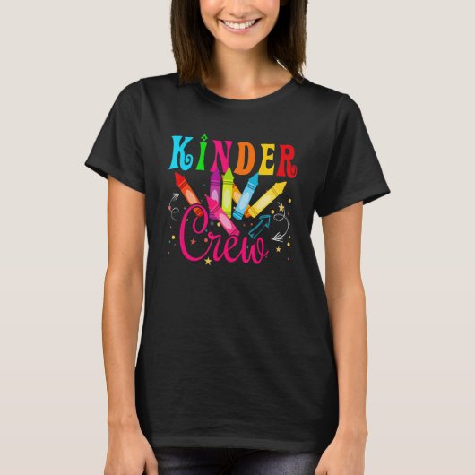 T-shirt Équipage Kinder Enseignant de maternelle 1er jour (Devant)
