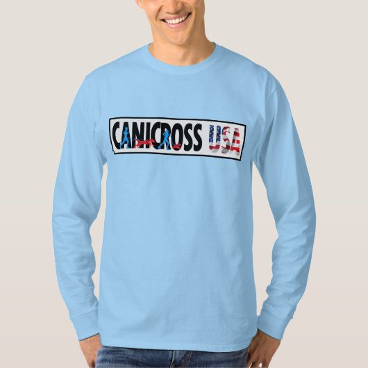 T-shirt Équipage Longsleeve de Canicross Etats-Unis des (Devant)