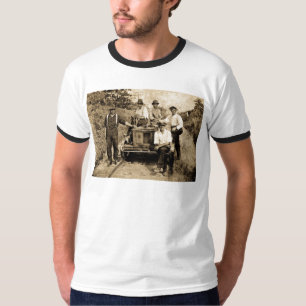 T-shirt Équipage vintage de rail circa 1890s-1910