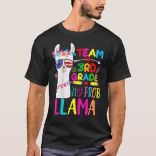T-shirt Équipe 3e année Pas de Prob Enseignant Llama Retou