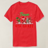 T-shirt Équipe 4e année Funny Noël Dabbing ELF Père Noël R (Design devant)