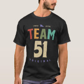 T-shirt Équipe 51 ans - 51e anniversaire (Devant)