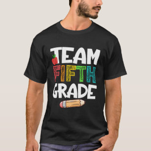 T-shirt Équipe 5E Année Étudiants De 5E Année Revenir À