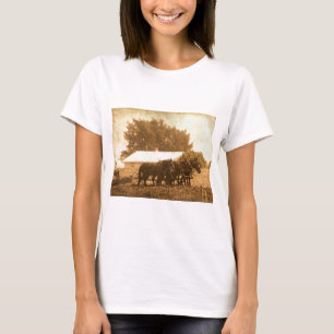 T-shirt Équipe amish dans la sépia