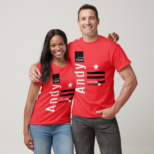 T-shirt Équipe Andy (Unisexe)