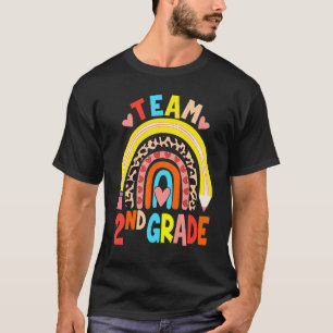 T-shirt Équipe Arc-En-Ciel 2E Année Retour À L'École