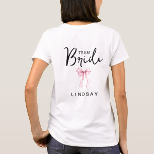 T-shirt Équipe Arc Rose Mariée Enterrement de Vie de Jeune