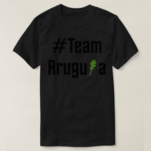 T-shirt Équipe Arugula Black (Design devant)