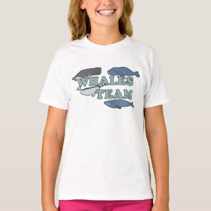 T-shirt Équipe baleines De l'environnement Amateurs de bal