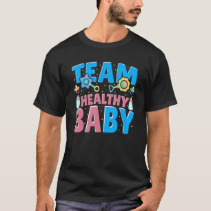 T-shirt Équipe Bébé en santé Famille Révélation de genre 1
