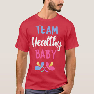 T-shirt Équipe Bébé sain V Baby shower de grossesse