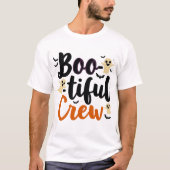 T-shirt Équipe Boo-tiful : mignonne Ghost Halloween (Devant)
