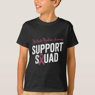 T-shirt Équipe Bourgogne De Soutien Au Ruban Pour Le Myélo