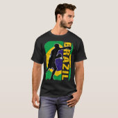T-shirt Équipe brésilienne de boxe Brésil Drapeau Gants de (Devant entier)