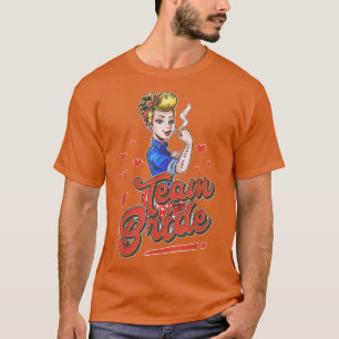 T-shirt Équipe Bride Rock N'Roll Rockabilly Équipe Bride V