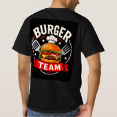 T-shirt 🍔 Équipe Burger Uniforme de Restaurant de Fast Fo (Dos)