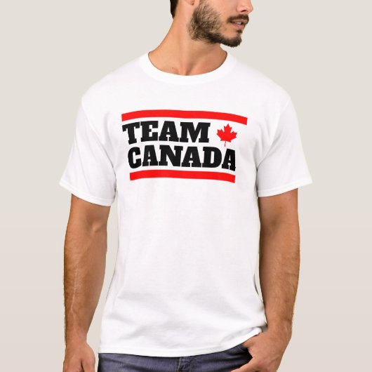 T-shirt Équipe Canada drôle Squad feuille d'érable drapeau (Devant)