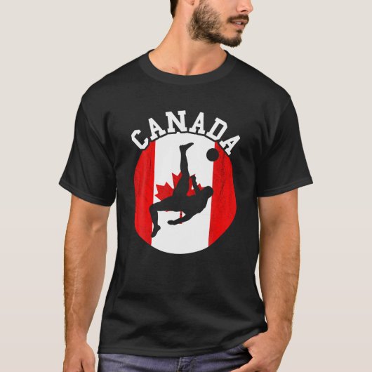 T-shirt Équipe canadienne de football du drapeau du Canada (Devant)