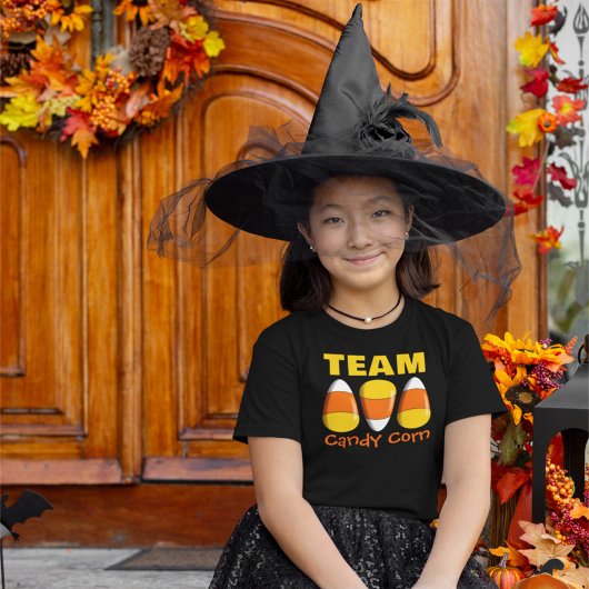 T-shirt Équipe Candy Corn Halloween