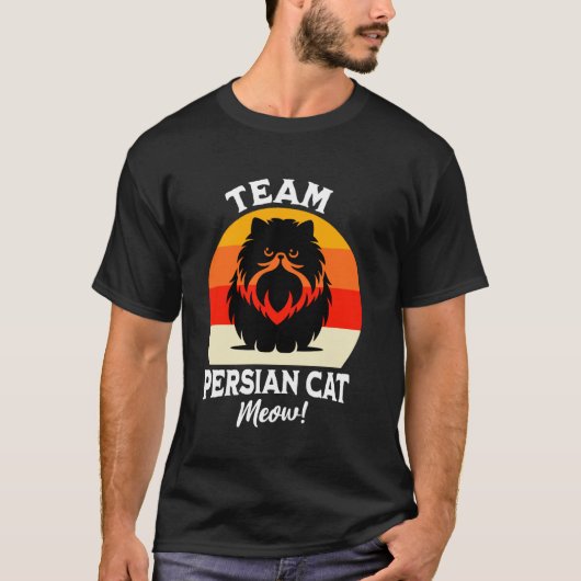 T-shirt Équipe Chat Persan Persan (Devant)