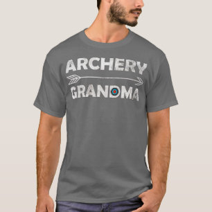T-shirt Équipe cible de grand-mère en tir à l'arc de famil