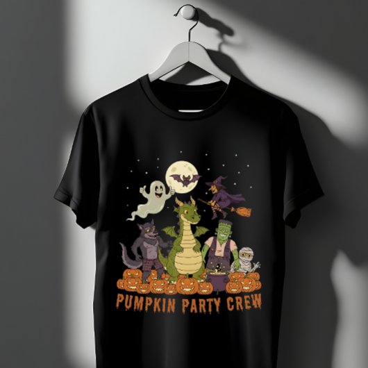 T-shirt Équipe citrouille de fête - Cute Halloween Monster