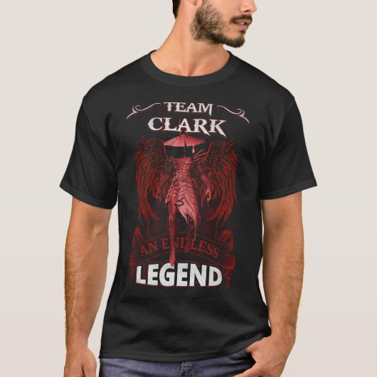 T-shirt Équipe CLARK - Une LÉGENDE infinie (Devant)