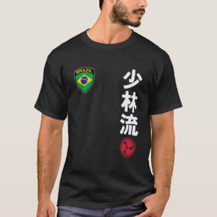 T-shirt Équipe classique de karaté Shorin Ryu drapeau du B