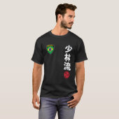 T-shirt Équipe classique de karaté Shorin Ryu drapeau du B (Devant entier)