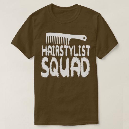 T-shirt Équipe coiffeuse (Design devant)