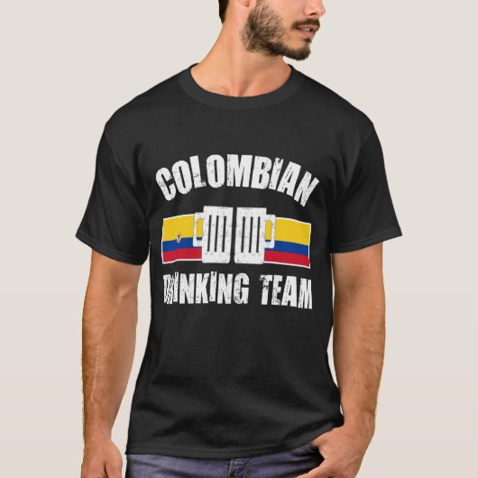 T-SHIRT ÉQUIPE COLOMBIENNE DE BOISSONS (Devant)