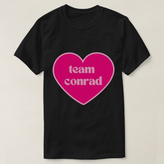 T-shirt Équipe Conrad Hot Pink Heart (Design devant)