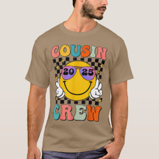 T-shirt Équipe Cousin 2025 - Famille de plage de vacances