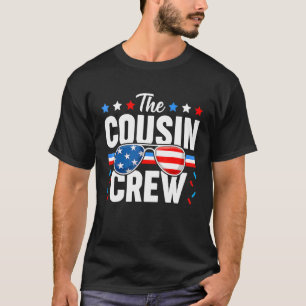 T-shirt Équipe Cousin 4 juillet Famille Patriotique Améric