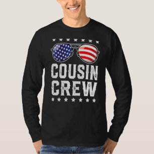 T-shirt Équipe Cousin 4 juillet Famille Patriotique Améric