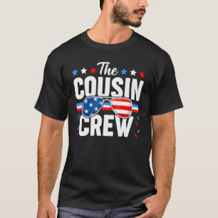 T-shirt Équipe Cousin 4 juillet Famille Patriotique Améric