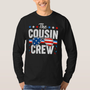 T-shirt Équipe Cousin 4 juillet Famille Patriotique Améric