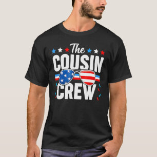 T-shirt Équipe Cousin 4 juillet Famille Patriotique Améric