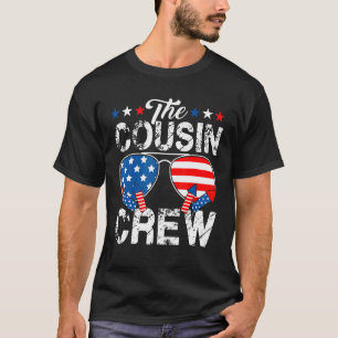 T-shirt Équipe Cousin 4 juillet Famille Patriotique Améric