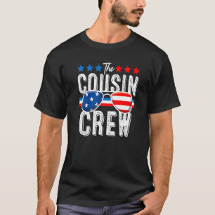 T-shirt Équipe Cousin 4 juillet Famille Patriotique Améric