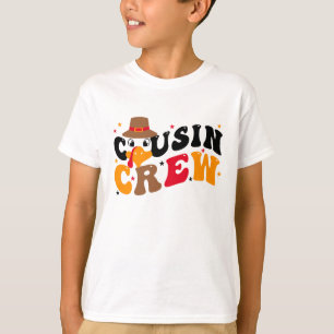 T-shirt Équipe Cousin Thanksgiving