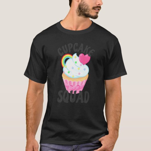 T-shirt Équipe Cupcake Rétro (Devant)