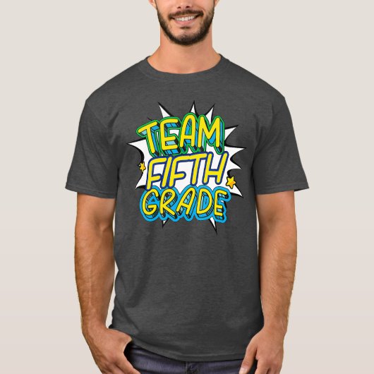 T-shirt Équipe Cute 5e année Enseignant Tee - shirts (Devant)