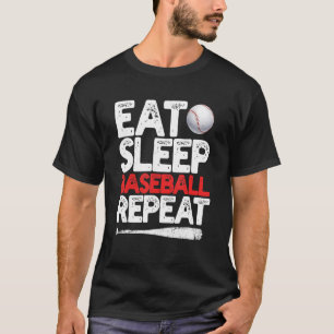 T-shirt Équipe cycliste Eat Sleep Baseball
